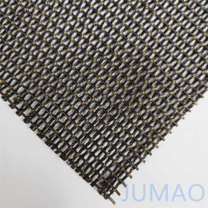 Buy cheap 6x8 Architectural Mesh Balustrade Panels Golden Galvanized from wholesalers