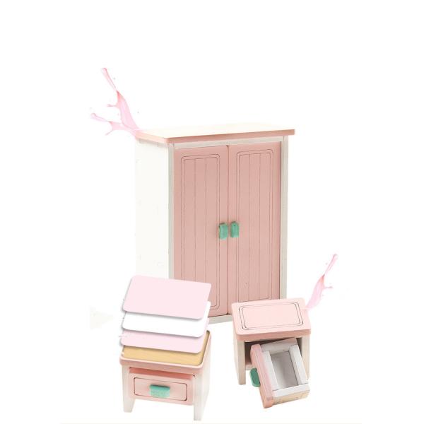 Mini Montessori Wooden Girls Bedroom Toys With No Burr