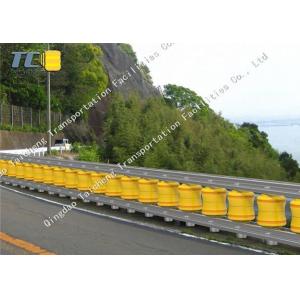 Steel Rolling Guardrail Barrier 76mm Post Diameter 2.5mm Panel 1.2m Height