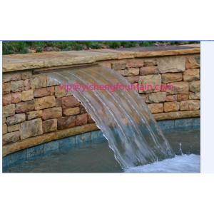 Rectangle Shaped Water Fountain Equipment Waterfall Nozzle With Remote Control