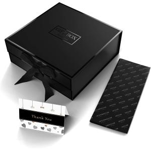 Ribbon Closure Magnetic Paperboard Gift Boxes