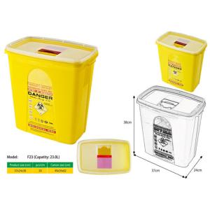 23 Litre Sharps disposal container, Sliding Lid, Red,Sharps Container |