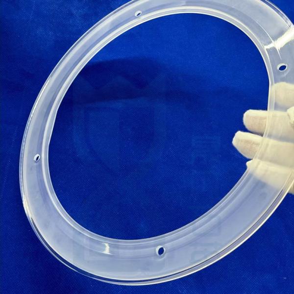 Buy Transparent Frosted Fused Silica Glass Stone Punching Ring at wholesale prices