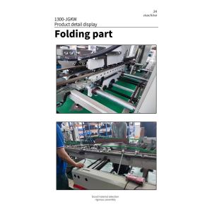 300m/min Bottom Lock Dual- Corrugated Box Folder Gluer Machine with Hot Glue