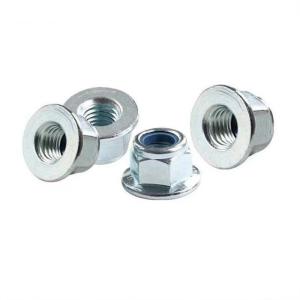ISO7043 Grade8 M10 Zinc Plated Nylock Flange Nuts