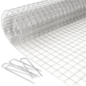 Welded Mesh Galvanized Square Chicken Wire Netting for Raised Garden and Rabbit