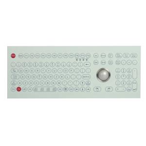 Industrial Membrane Keyboard with optical trackball and numeric keypad