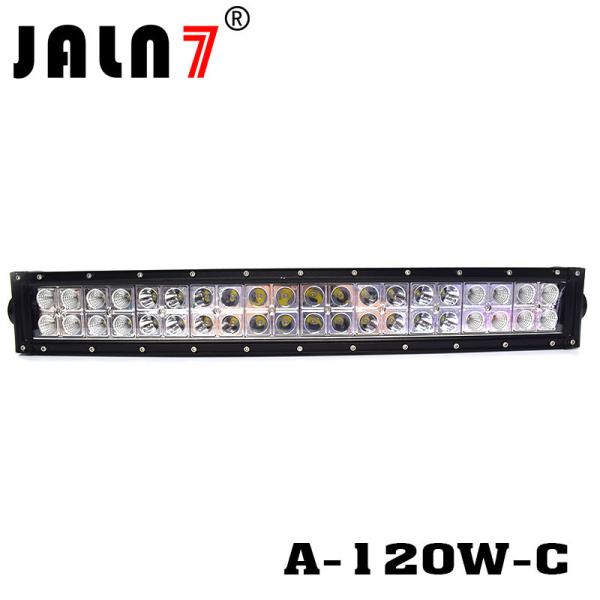 LED Light Bar JALN7 21Inch 120W Curved Spot Flood Combo LED Driving Lamp Super Bright Off Road Light LED Work Light Boat