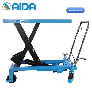 Factory Price Hand Hydraulic Table Platform Lifter Single Scissor 500kgs
