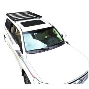 Quality 1889*1225mm Anodic Oxidated Surface Steel Aluminum Black Roof Rack for Y60 SUV Car Bar 4x4 for sale