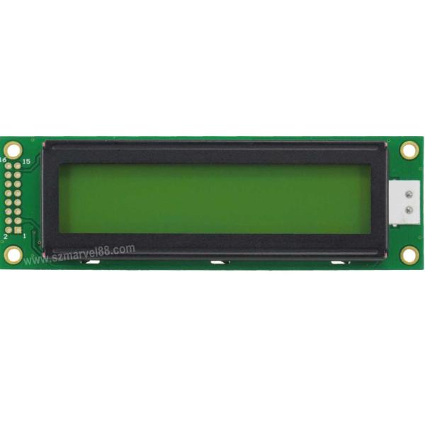 M2002A--Y5,20x2 Character Dot-matrix LCM, 2002 LCM,STN yellow green, transmissiv