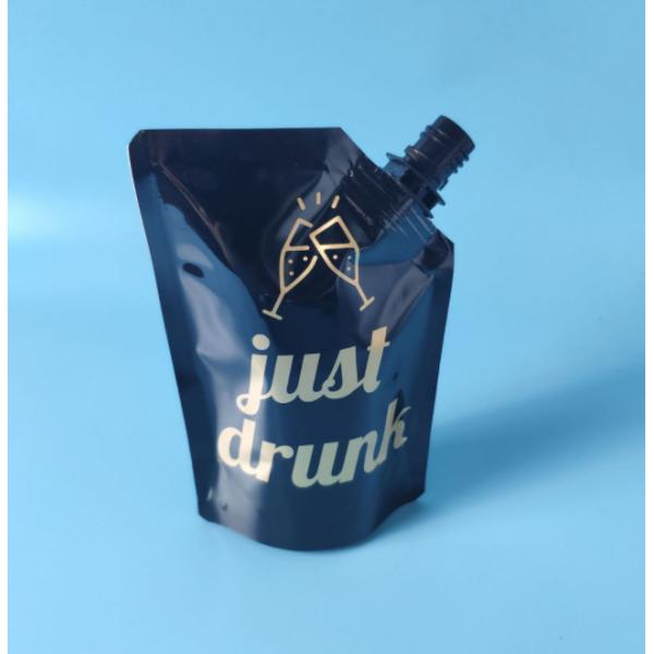 Buy Custom Artwork Gravure Printing Liquid Packaging Pouch  bag With Nozzle 200 microns at wholesale prices