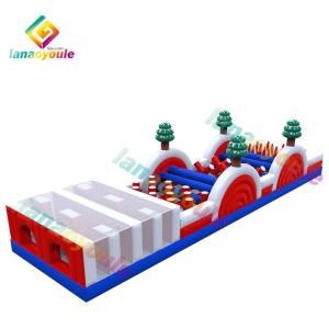 Giant Christmas Inflatable Obstcle Course Bouncer Combo Jumping Castle Bouncer