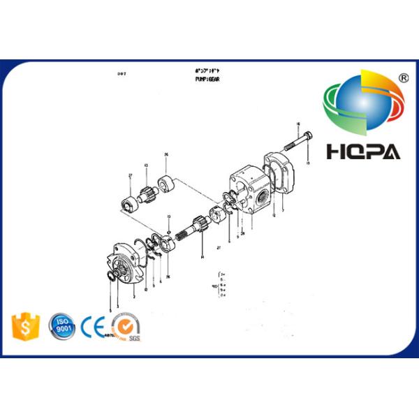 4206167 Hydraulic Gear Pump Seal Kit for Hitachi EX200 EX200K EX220 EX270
