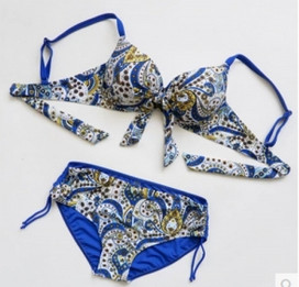 Women's Plus-size big chest C, D, E, F cup Bikini