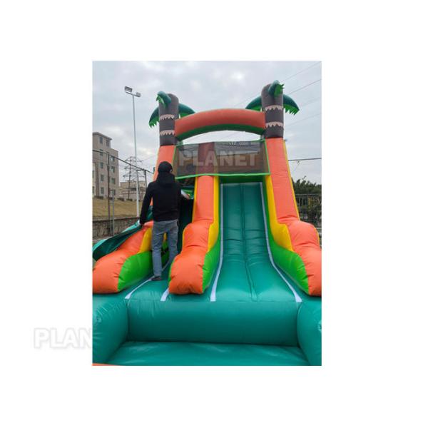 PVC Jungle Party 1000D Durable Inflatable Pool Slide
