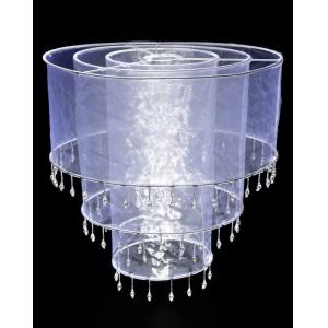 Quality White Sari Fabric Lantern for sale