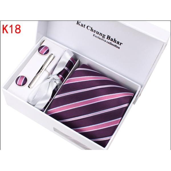 Silk woven necktie set-5pcs set