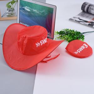 Collapsible Cowboy Hat Foldable Nylon Bucket Hats Summer Promotional Item