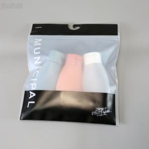 Travel Cosmetic Zipper Plastic Bag Transparent Customized