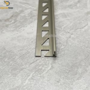 Brushed Tile Trim 12mm Edge Trim Matt Titanium / Silver / Gold