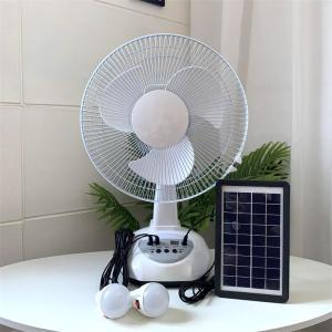 LED Light Solar Emergency Fan Recharaeable Solar Table Fan 18W