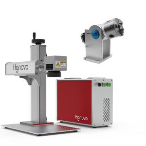 China Desktop 20W/30W/50W Portable Fiber Laser Marking Machine New DXF for Plastic Metal Steel Jewelry Gold Rotary Axis Engraving on sale