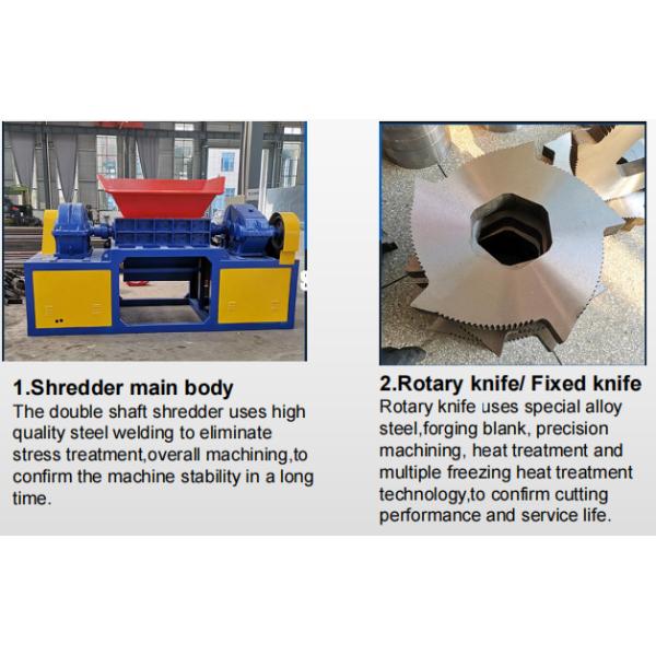 Heavy Duty Double Shaft Shredder Machine Metal Shredder Wood Shredder, Twin Shaft Shredder, Pallet Shredder