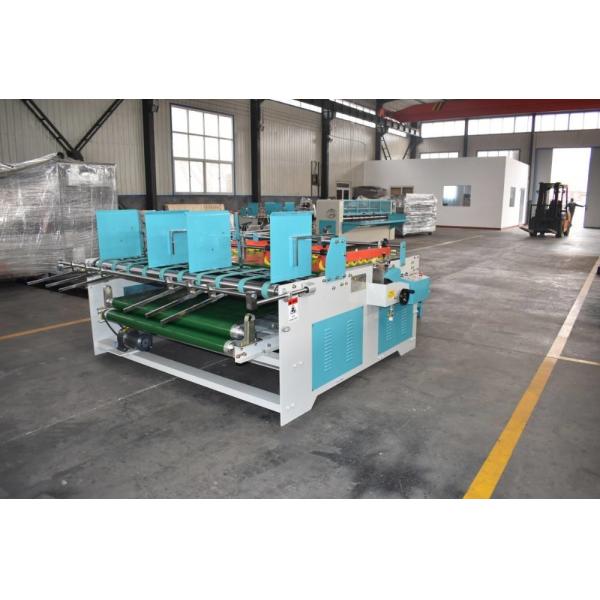 Buy 380V Carton Box Production Line Semi Automatic Folding Gluing Machine at wholesale prices