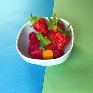 Baby Food Grade Silicone Feeding Bowl Customized Round Shape