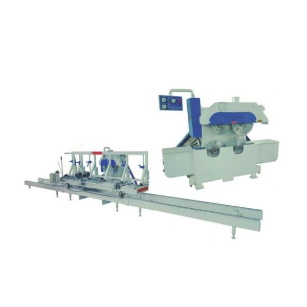 Buy Wood Logs Cutting 4pcs Circular Blade Saw Mill Machine with Log Carriage at wholesale prices
