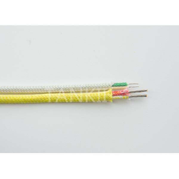 Tankii Fiberglass / PVC Extension Insulated Thermocouple Cable Solid Shape For Temperature Measurement