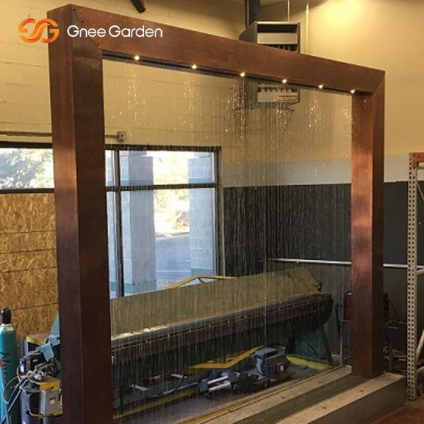 Unique Decoration Corten Steel Curtain Wall Durable Metal Garden Ornaments Waterfall-Golden Rose