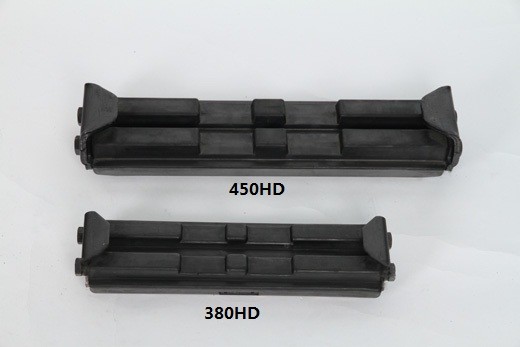 Buy Black Color Clip On Rubber Track Pads 380HD For Engineering Machinery at wholesale prices