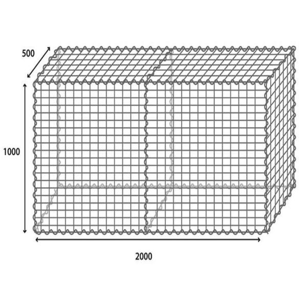 Buy Galvanized Garden Fence Steel Gabion Cages For Retaining Wall at wholesale prices