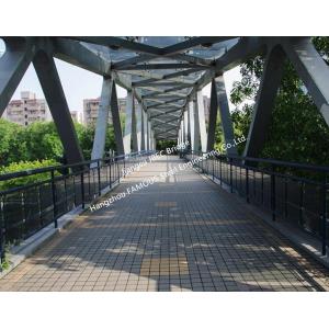 Hot Galvanized Steel Truss Bridge Girder Supporting Structure Flyover Footbridge