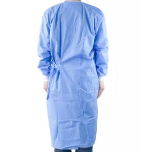 Non Woven Disposable SMS Surgical Gown 35g With Short Collar