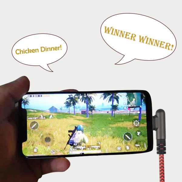 1M 5V 2A iPhone Right Angle USB Cable / Right Angle Lightning To USB Cable