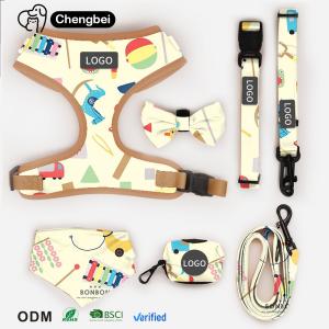 Custom Pattern Designers Reversible Polyester Pet Harness Sets Personalized