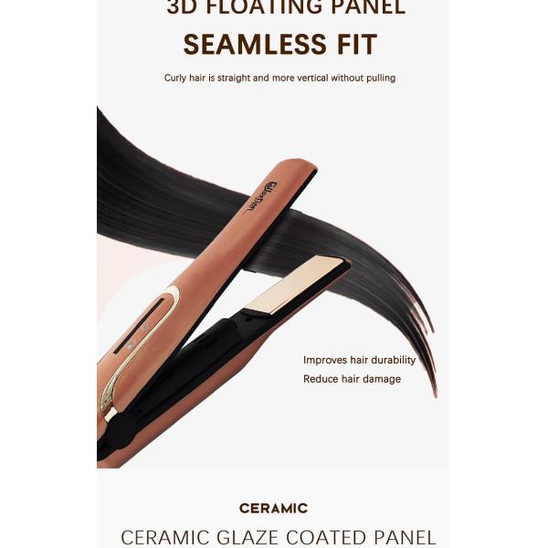 Roll Straight Dual Ceramic Hair Straightening Iron with 2200mah Battery Cell