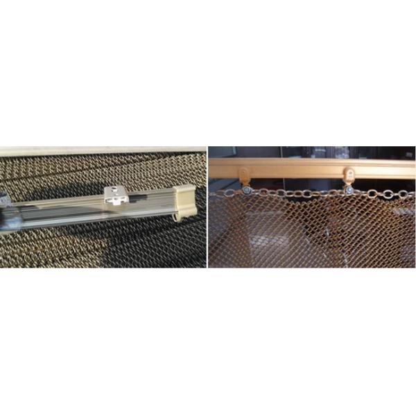 Custom Chain Mail Ring Metal Mesh Drapery For Shopping Mall Hotel Decoration