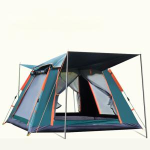 Outdoor Waterproof Pop Up Tent , Multi Person Camping Tent Silk Screen Printing