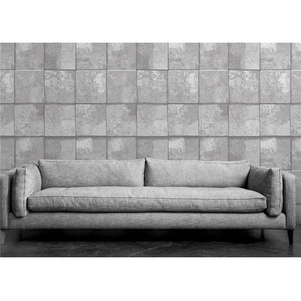 Embossed Stone Effect Contemporary Bedroom Wallpaper For Tv Wall Background