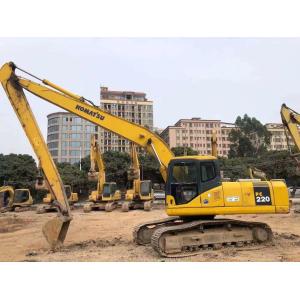 Quality PC220 Used Komatsu Excavator With 18m Long Boom for sale