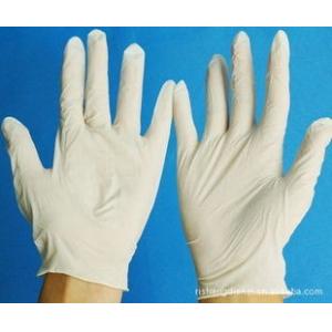China Stretchable Latex M Disposable Examination Glove on sale