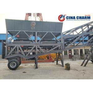 CE ISO Certificate mobile ready mix concrete plant Mini Manufacturing