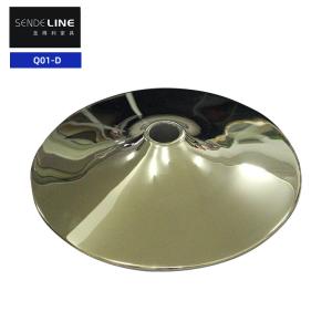 Gold / White Modern Bar Stool Accessories Restaurant Swivel Chair Round Base