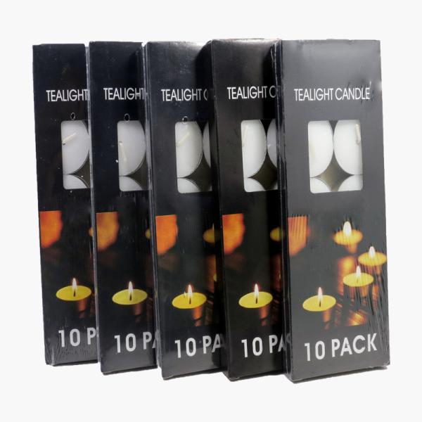 3.7cm Diameter Wedding Centerpieces White Tealight Candles