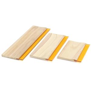 Wooden Squeegee Blades Rubber 80A Screen Printing Material