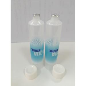 Round Transparent Laminated Pharmaceutical / Toothpaste Tube With Screw Cap